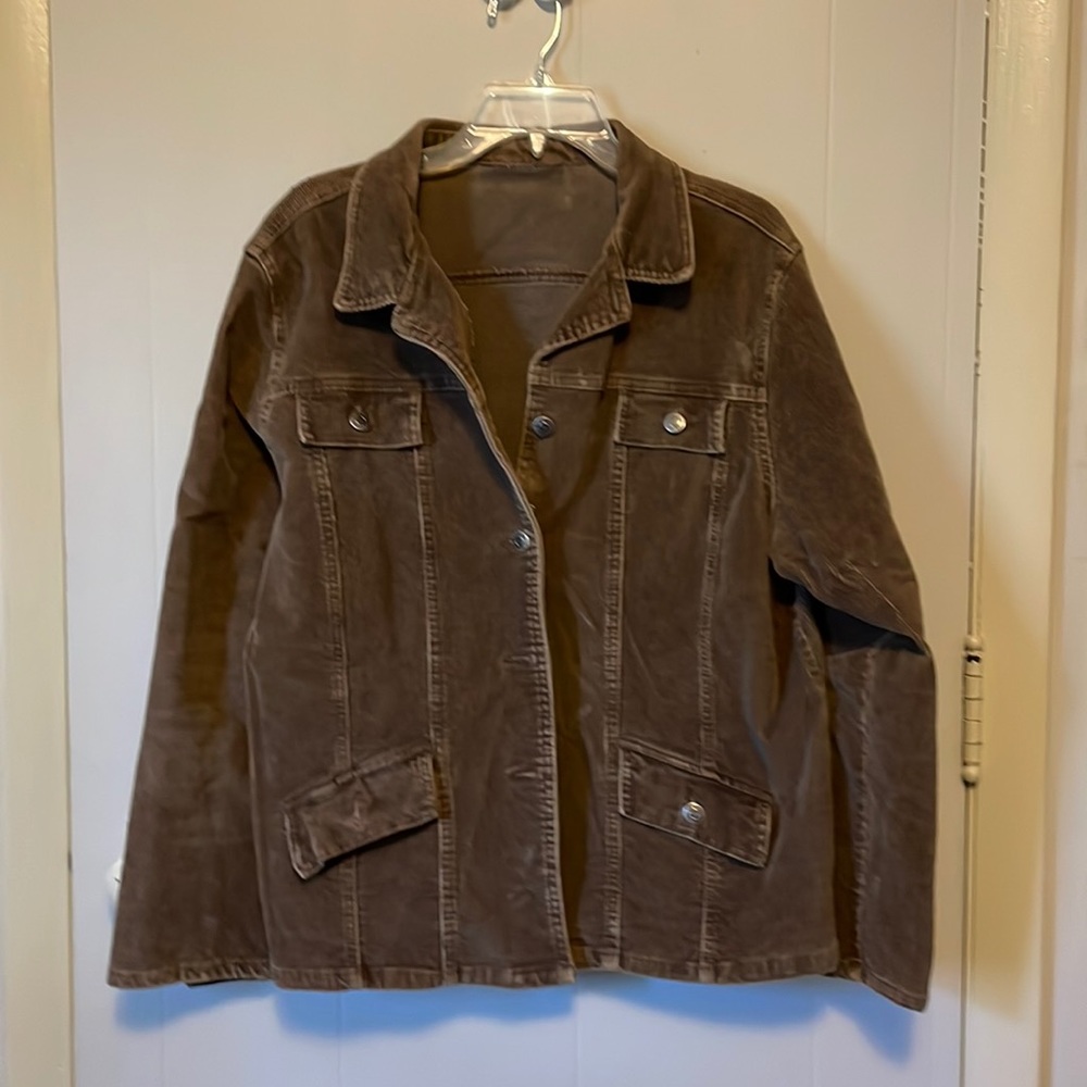 Corduroy jean type jacket.